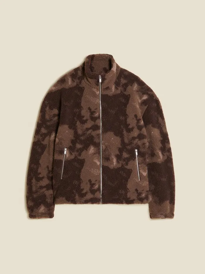 Outerwear Men Holzweiler Arcadia Camo Fleece Jacket Brown Mix