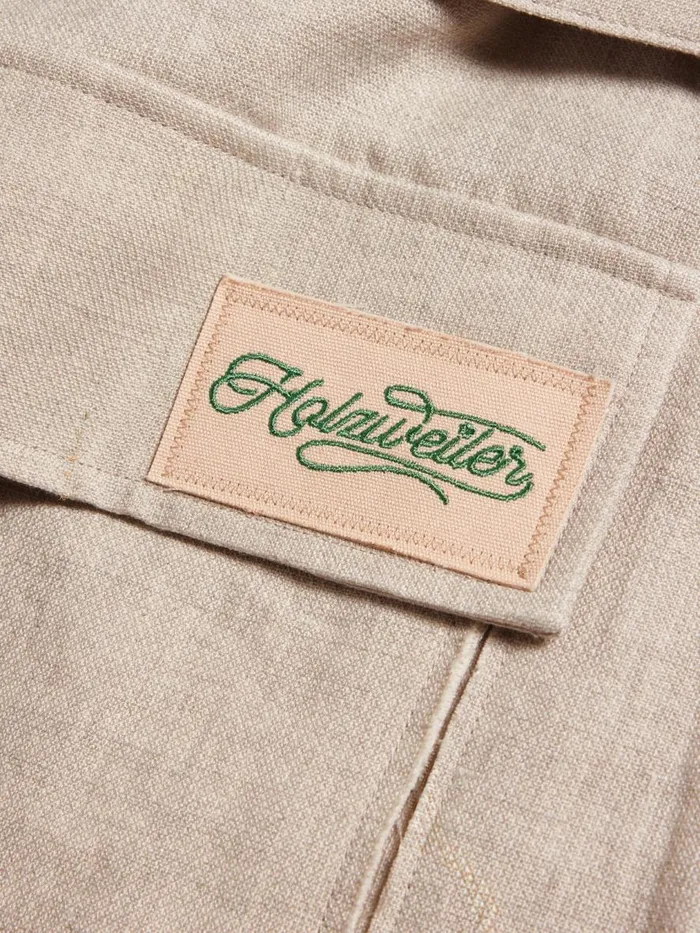 Outerwear Women Holzweiler Gorti Linen Jacket Sand
