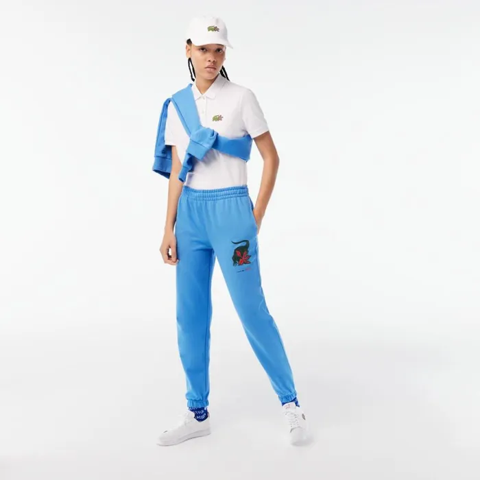 Pants and Leggings Women Lacoste Womens Lacoste X Netflix Super Soft Sweatpants Ethereal Blue L99