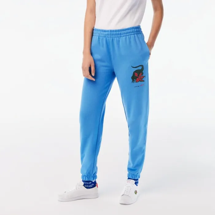 Pants and Leggings Women Lacoste Womens Lacoste X Netflix Super Soft Sweatpants Ethereal Blue L99