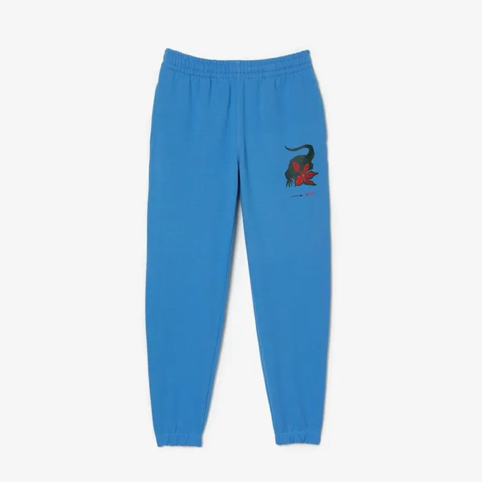 Pants and Leggings Women Lacoste Womens Lacoste X Netflix Super Soft Sweatpants Ethereal Blue L99