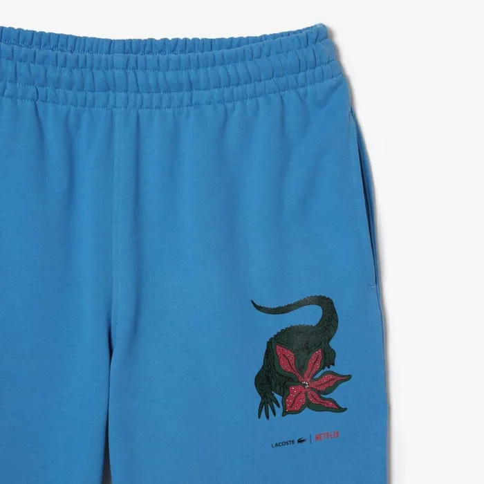 Pants and Leggings Women Lacoste Womens Lacoste X Netflix Super Soft Sweatpants Ethereal Blue L99