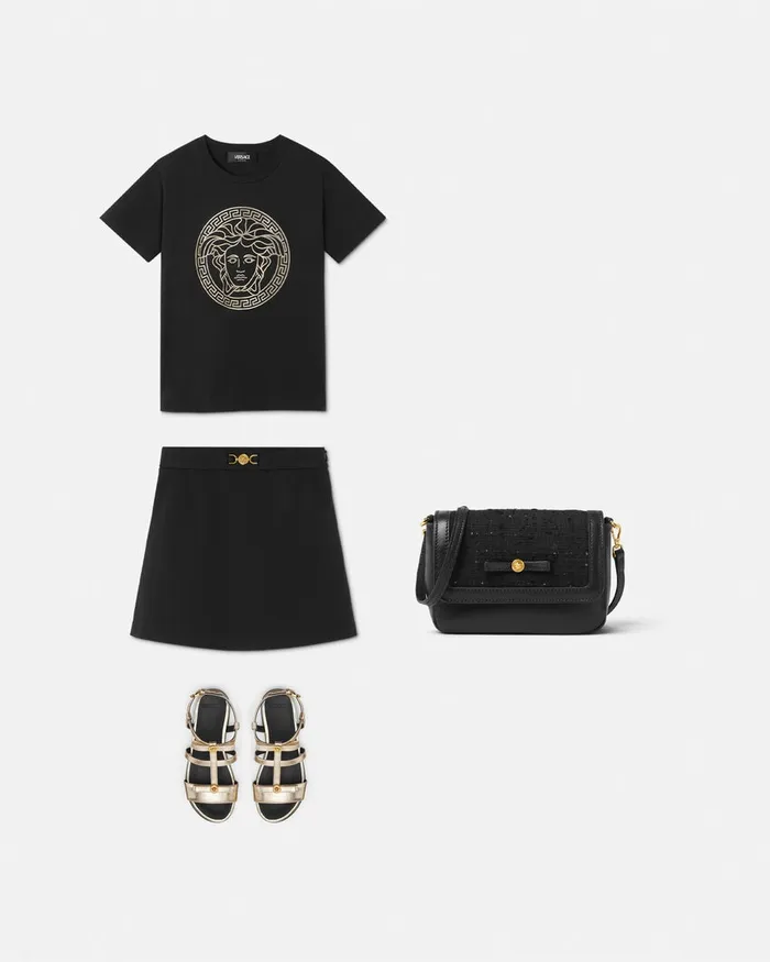 Pants and Skirts Kids Versace Medusa 03995 Skirt Black