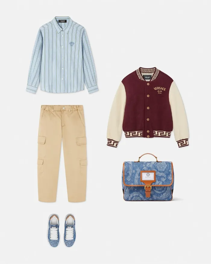Pants Kids Versace Cargo Pants Beige