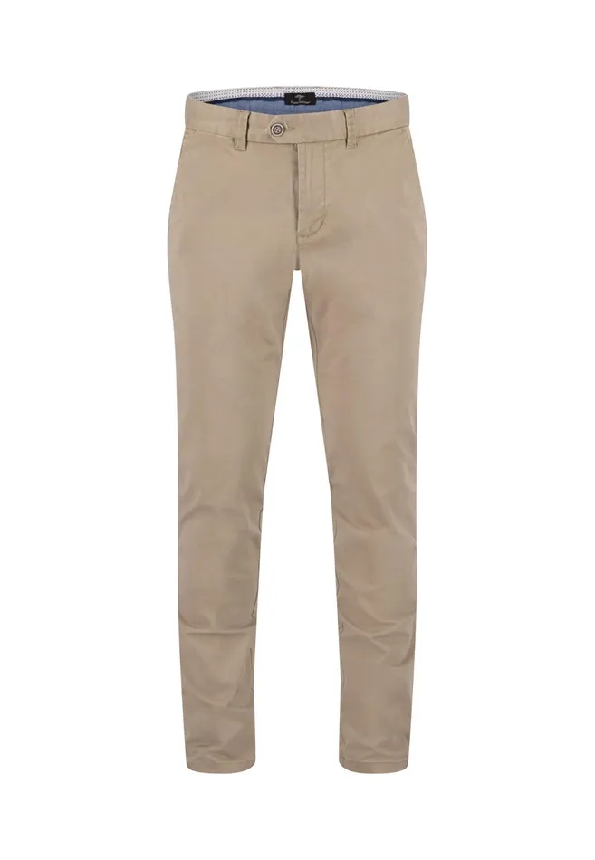 Pants Men FYNCHHATTON Legere Chino Pants Made Of Cotton Mix Dark Navybeigeolive