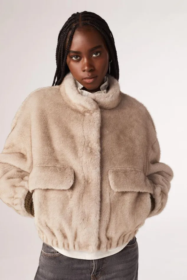 ParosFaux Fur Jacket Clothing Baandsh Jackets and Coats
