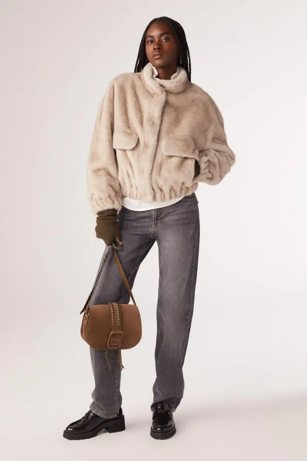 ParosFaux Fur Jacket Clothing Baandsh Jackets and Coats