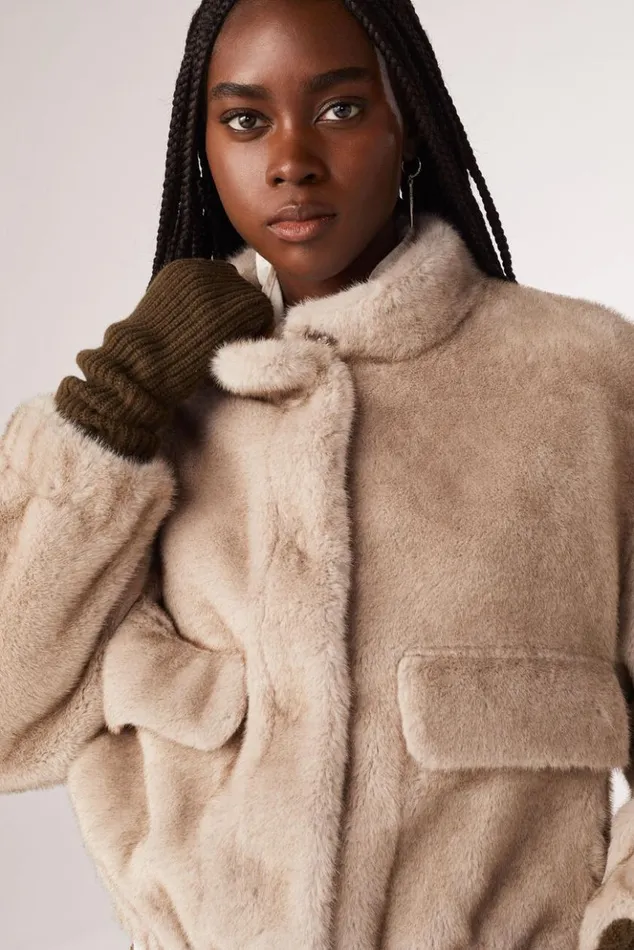 ParosFaux Fur Jacket Clothing Baandsh Jackets and Coats