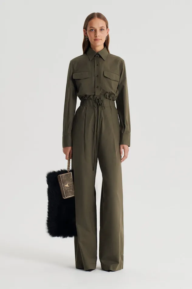 PLEAT CARGO TROUSER JUNGLE Women Trousers Scanlan Theodore
