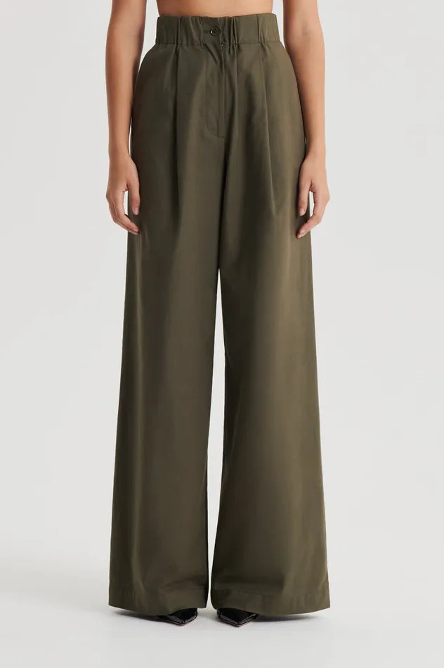 PLEAT CARGO TROUSER JUNGLE Women Trousers Scanlan Theodore PLEAT CARGO TROUSER JUNGLE Women Trousers Scanlan Theodore