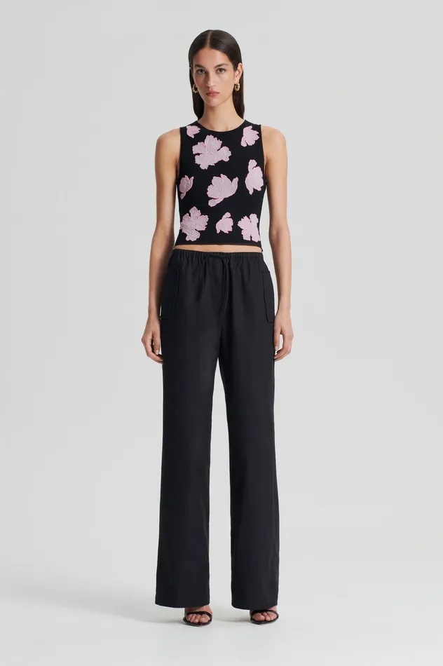POCKET CARGO BLACK Trousers Scanlan Theodore Women
