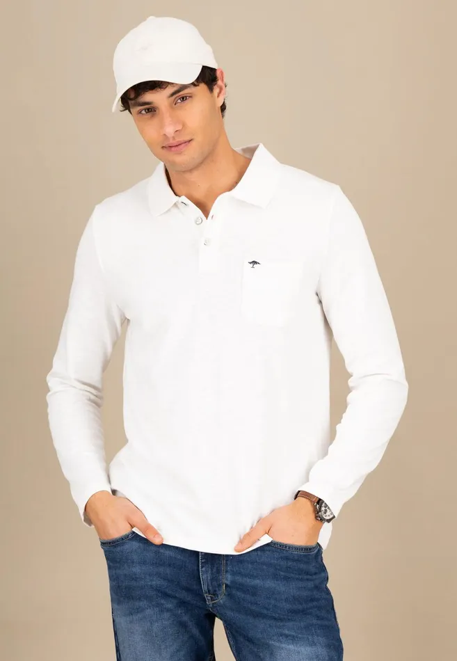 Polo Shirt Men FYNCHHATTON Long Arm Polo Shirt Made Of Cotton New Offwhitenavypoppy Redstrong Blue Polo Shirt Men FYNCHHATTON Long Arm Polo Shirt Made Of Cotton New Offwhitenavypoppy Redstrong Blue