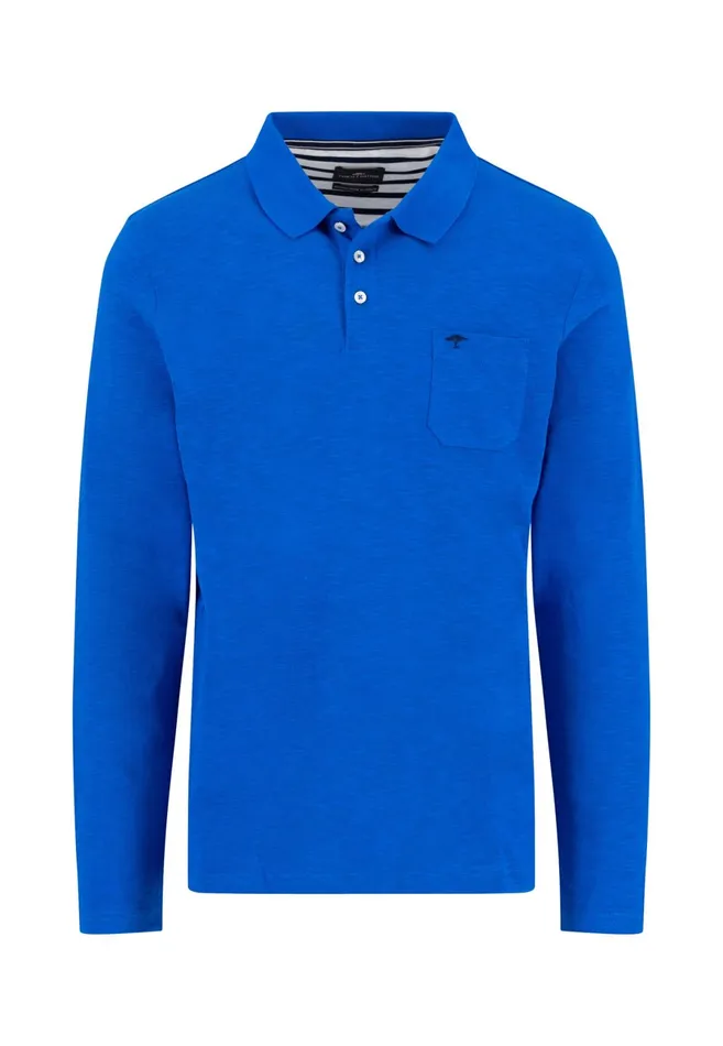 Polo Shirt Men FYNCHHATTON Long Arm Polo Shirt Made Of Cotton New Offwhitenavypoppy Redstrong Blue