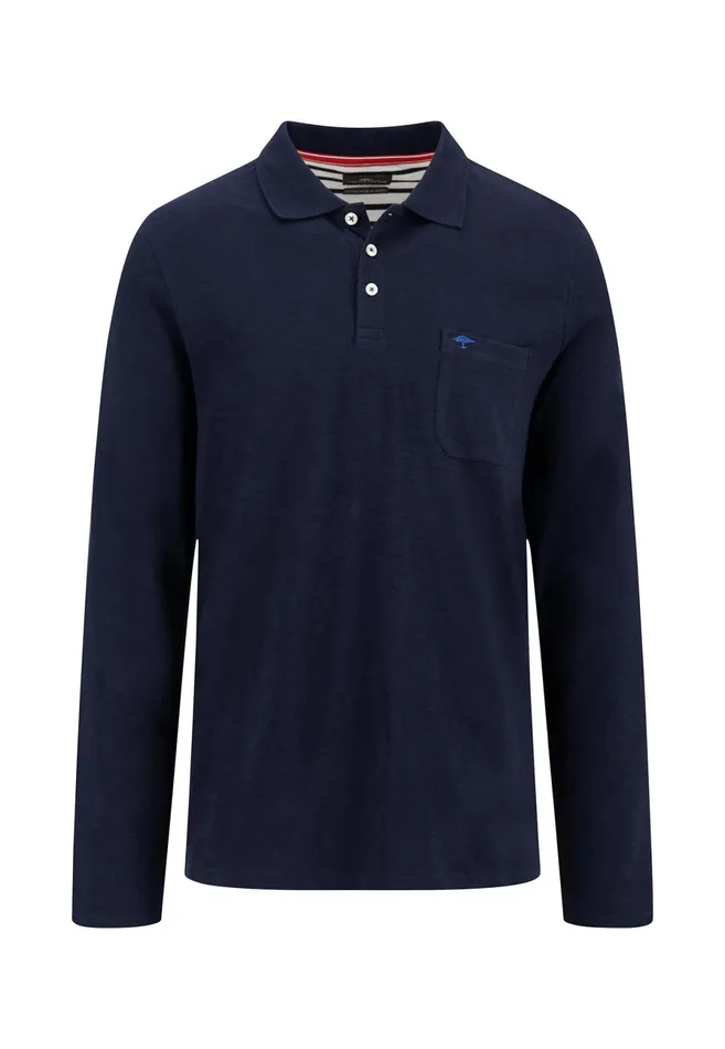 Polo Shirt Men FYNCHHATTON Long Arm Polo Shirt Made Of Cotton New Offwhitenavypoppy Redstrong Blue