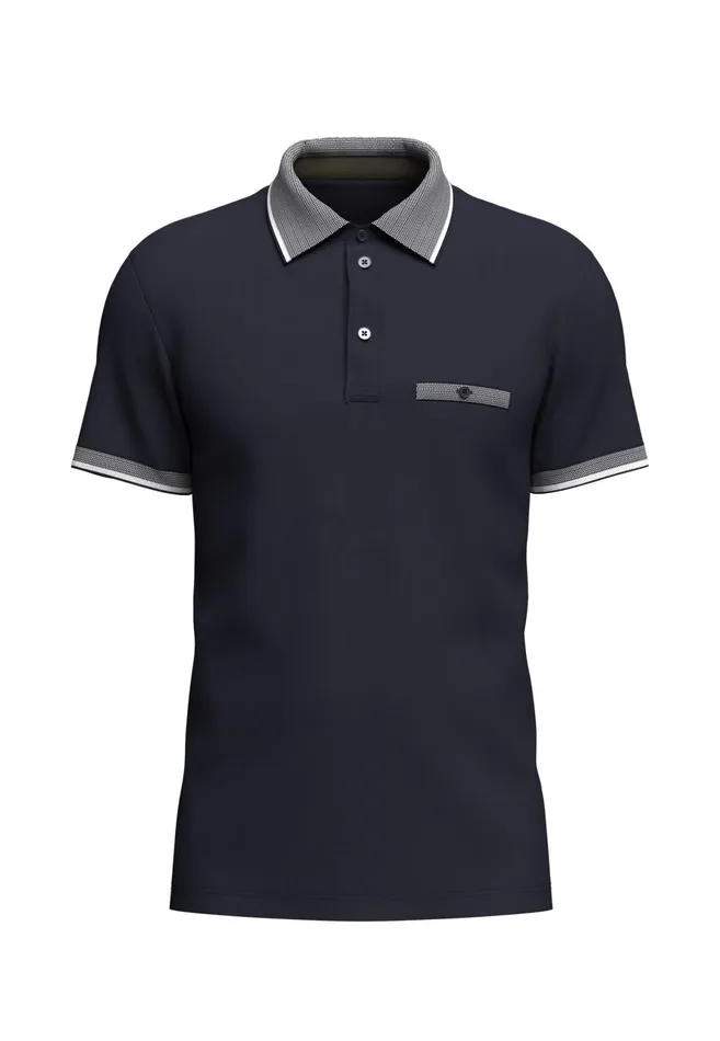 Polo Shirt Men FYNCHHATTON Polo Shirt Made Of 100 Cotton With A Button Pocket Summer Breezenavydark Khaki