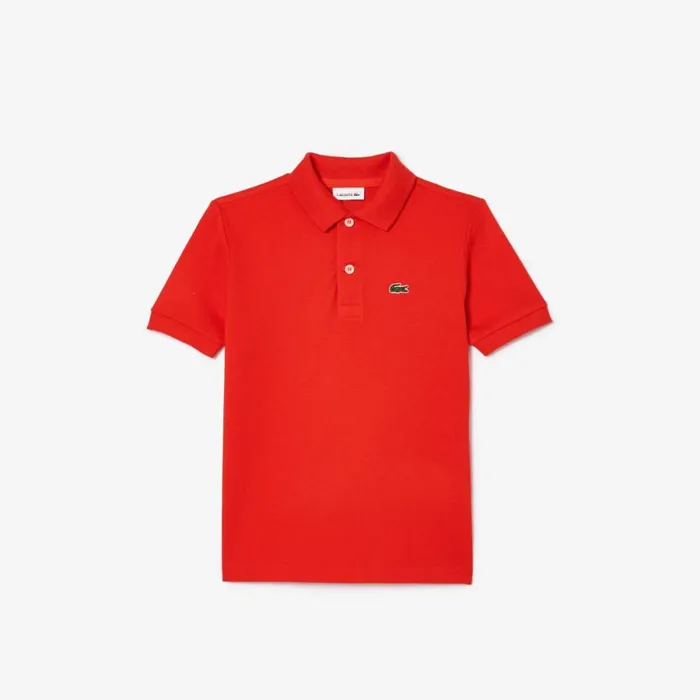 Polos Kids Lacoste Kids039 Regular Fit Petit Piqu Polo Red Currant F8m