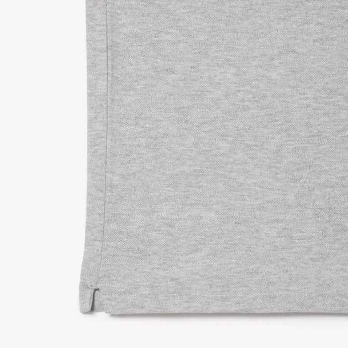 Polos Men Lacoste Men039s Smart Paris Long Sleeve Stretch Cotton Polo Grey Chine Cca
