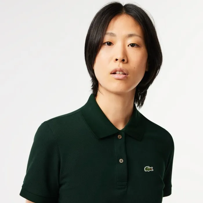 Polos Women Lacoste Women039s Regular Fit Soft Cotton Petit Piqu Polo Forest Green Yzp