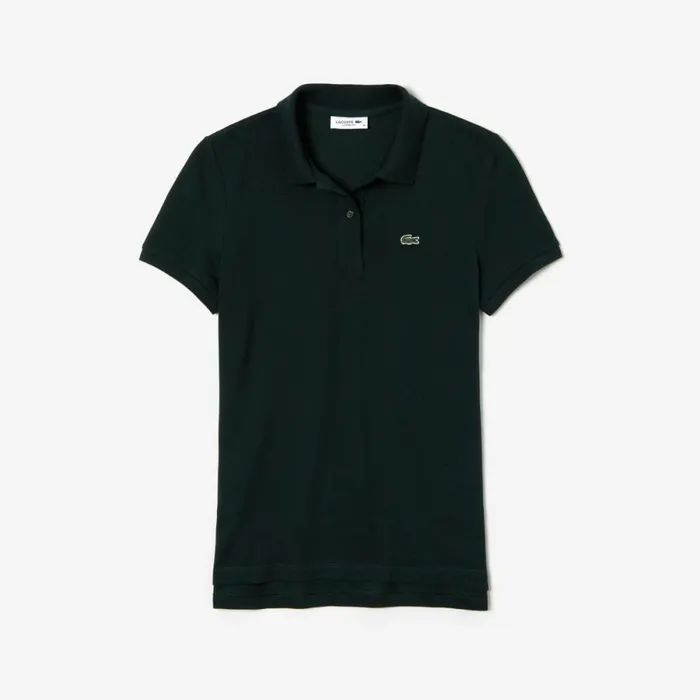 Polos Women Lacoste Women039s Regular Fit Soft Cotton Petit Piqu Polo Forest Green Yzp
