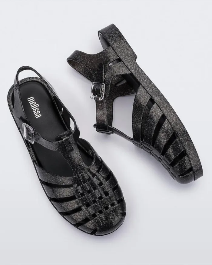 Possession Glitter Black Women Melissa Sandals