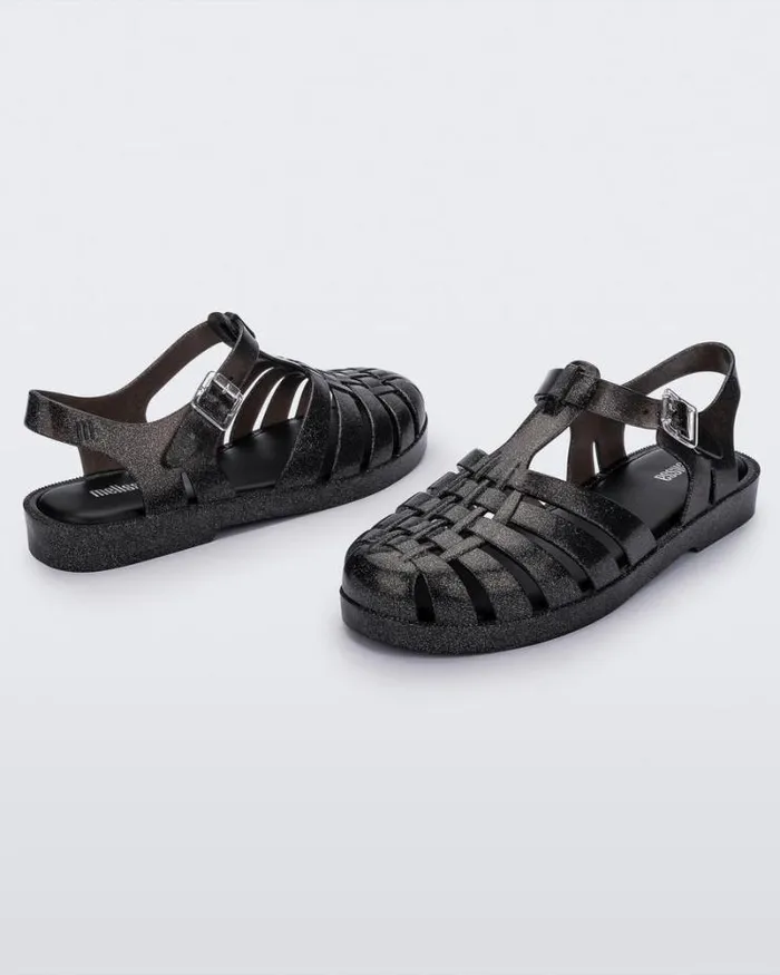 Possession Glitter Black Women Melissa Sandals