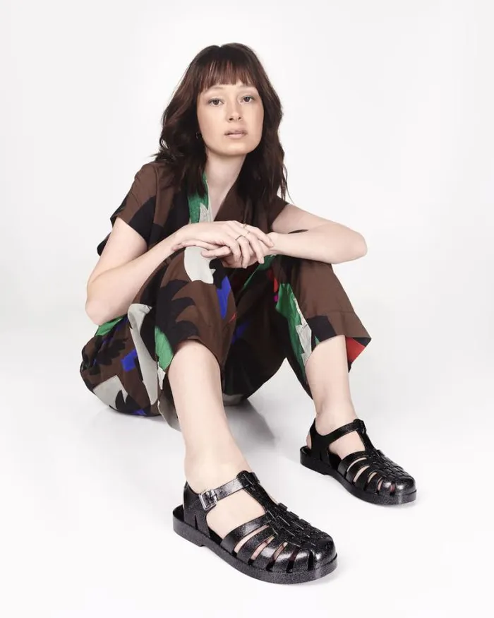 Possession Glitter Black Women Melissa Sandals