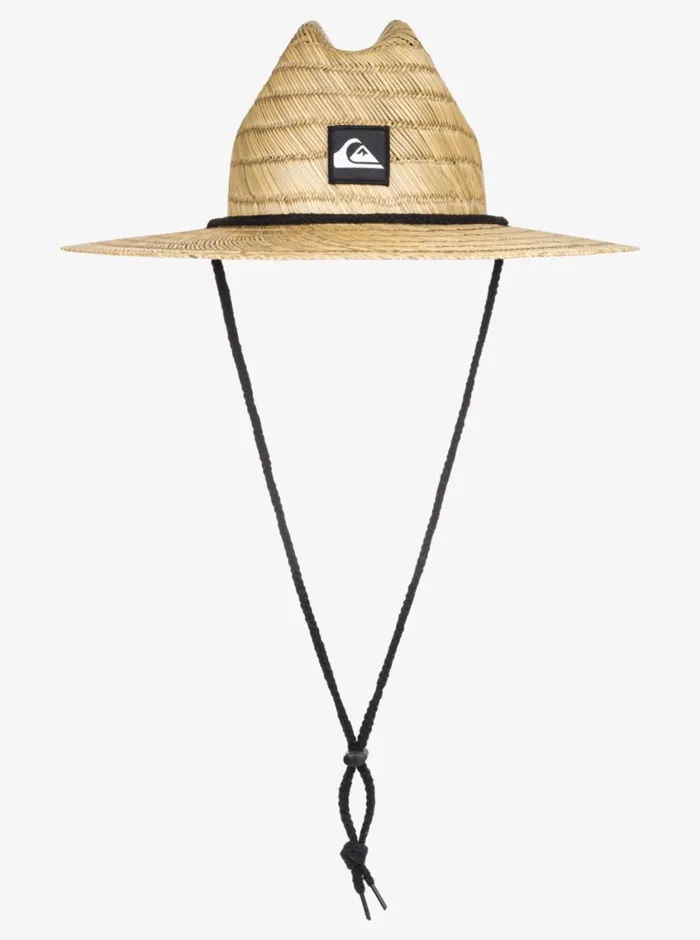 Quiksilver 27 Pierside Straw Lifeguard Hat Natural Boys Hats