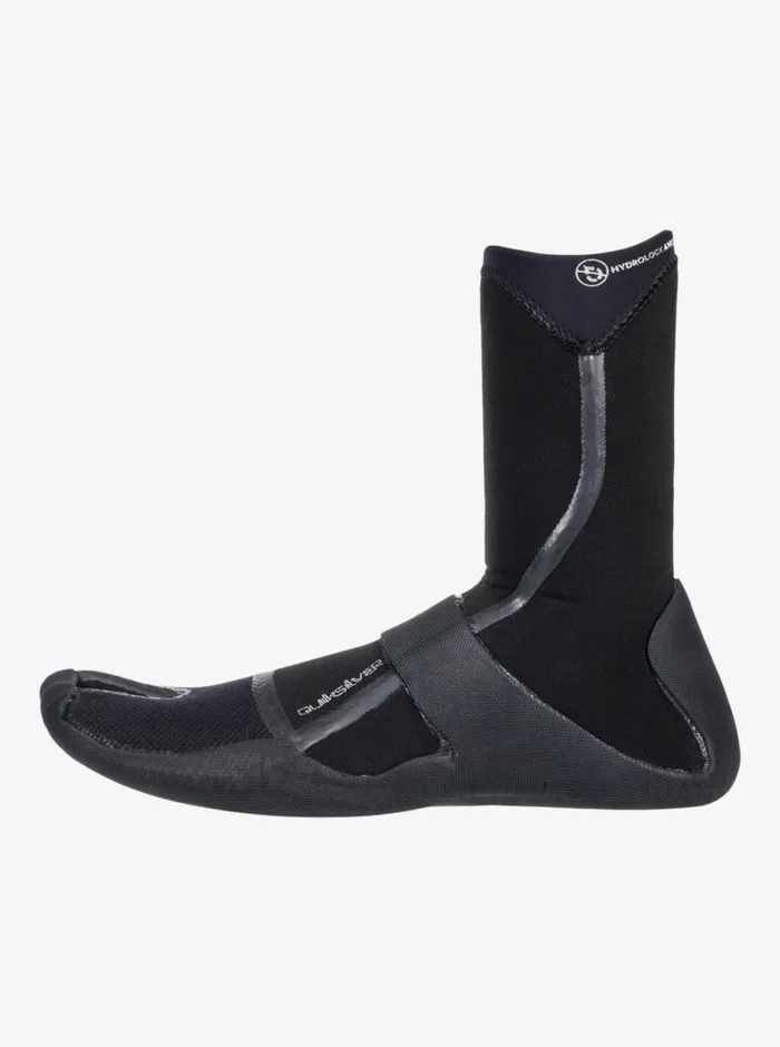 Quiksilver 3mm Marathon Sessions Split Toe Wetsuit Boots Black Mens Wetsuits
