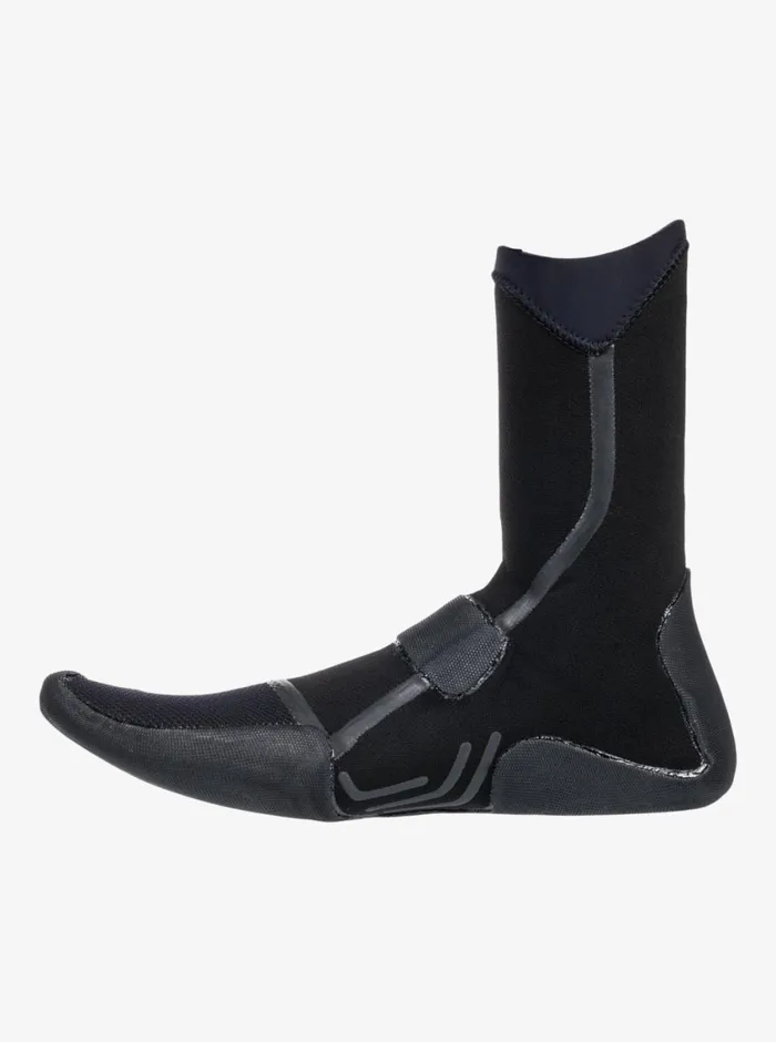 Quiksilver 3mm Marathon Sessions Split Toe Wetsuit Boots Black Mens Wetsuits