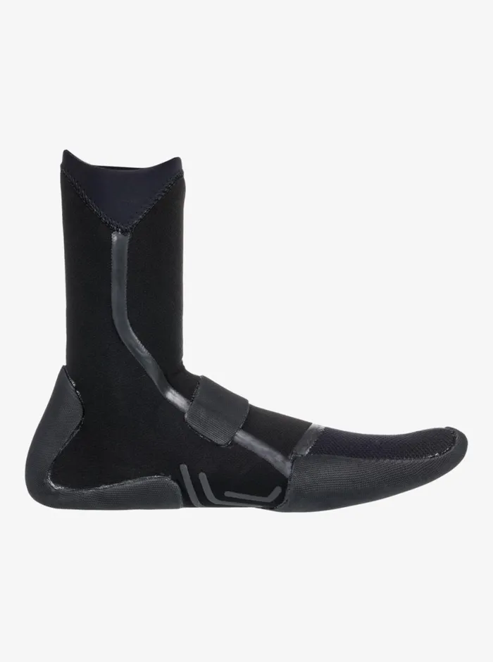 Quiksilver 3mm Marathon Sessions Split Toe Wetsuit Boots Black Mens Wetsuits