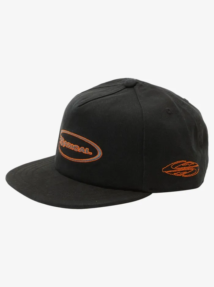 Quiksilver 816 Cappin Snapback Hat Black Boys Hats