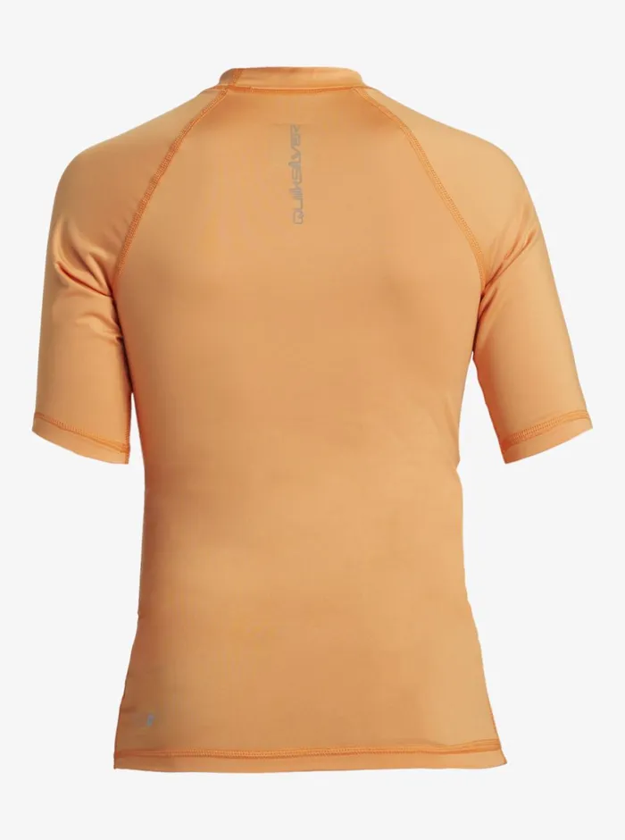 Quiksilver 816 Everyday UPF50 Short Sleeve Surf Tee Tangerine Boys Rashguards Quiksilver 816 Everyday UPF50 Short Sleeve Surf Tee Tangerine Boys Rashguards