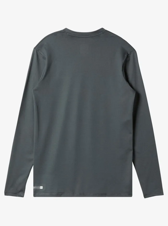 Quiksilver 816 Heritage Heather Long Sleeve UPF 50 Surf TShirt Iron Gate Boys Rashguards