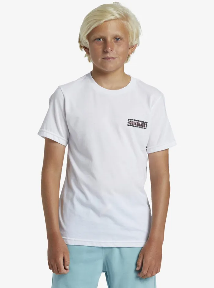 Quiksilver 816 Marooned TShirt White Boys Tees