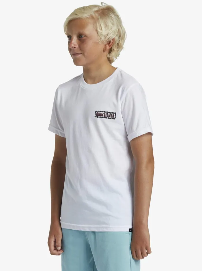 Quiksilver 816 Marooned TShirt White Boys Tees