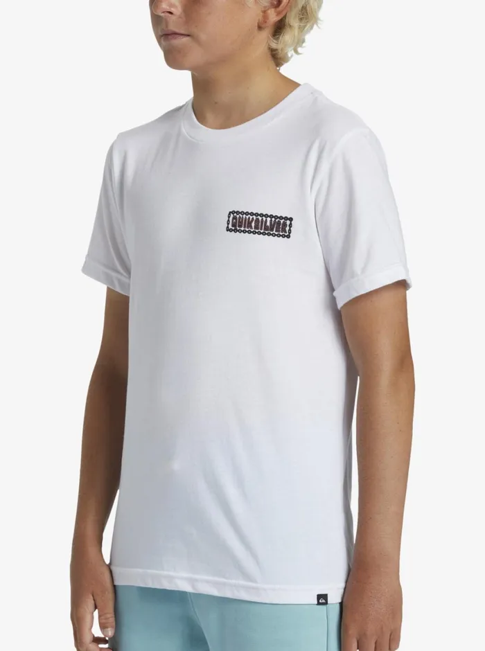 Quiksilver 816 Marooned TShirt White Boys Tees