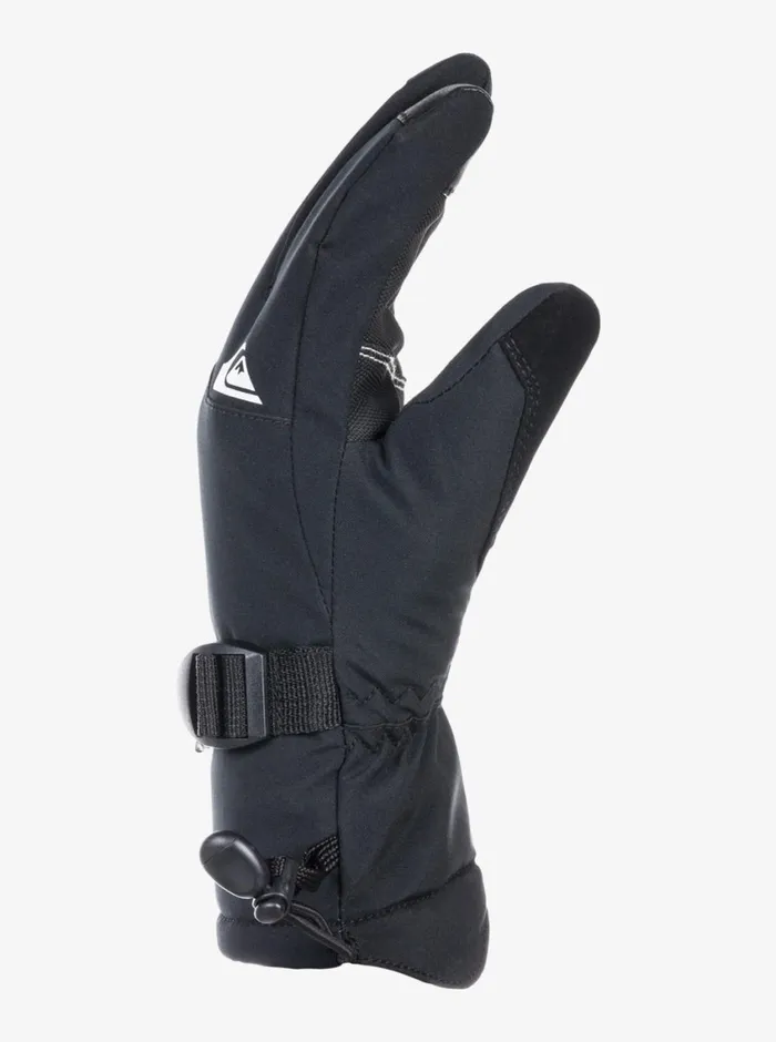 Quiksilver 816 Mission Insulated Black SnowboardSki Mittens 816 True Black Boys Accessories Quiksilver 816 Mission Insulated Black SnowboardSki Mittens 816 True Black Boys Accessories