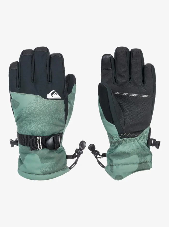 Quiksilver 816 Mission Insulated SnowboardSki Gloves 816 Spray Camo Laurel Wreath Boys Accessories