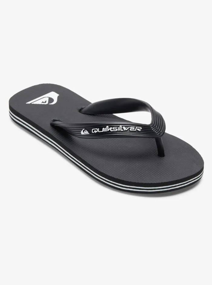 Quiksilver 816 Molokai Core FlipFlops Black 1 Boys Sandals