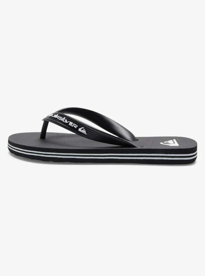 Quiksilver 816 Molokai Core FlipFlops Black 1 Boys Sandals