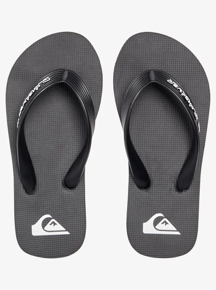 Quiksilver 816 Molokai Core FlipFlops Black 1 Boys Sandals