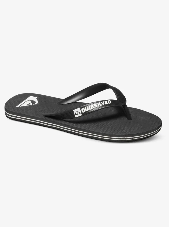Quiksilver 816 Molokai FlipFlops Blackblackwhite Boys Sandals