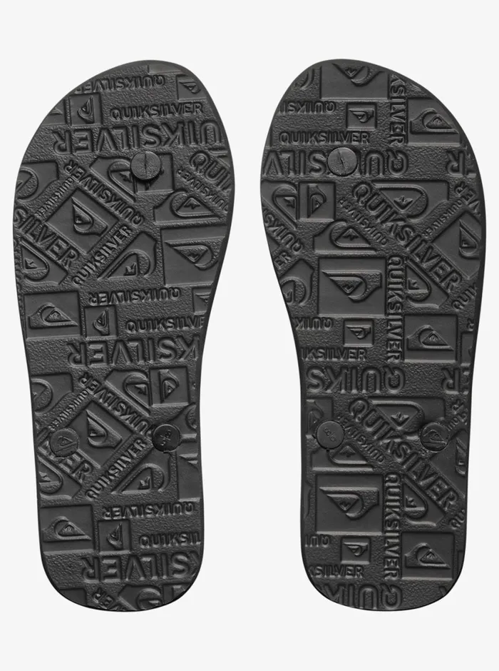 Quiksilver 816 Molokai FlipFlops Blackblackwhite Boys Sandals Quiksilver 816 Molokai FlipFlops Blackblackwhite Boys Sandals