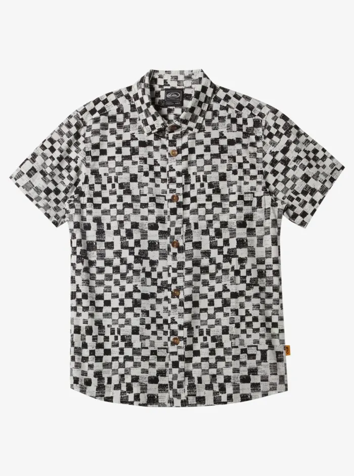 Quiksilver 816 Saturn Distort Short Sleeve Woven Shirt Black Mercury Ss Youth Boys Shirts Quiksilver 816 Saturn Distort Short Sleeve Woven Shirt Black Mercury Ss Youth Boys Shirts
