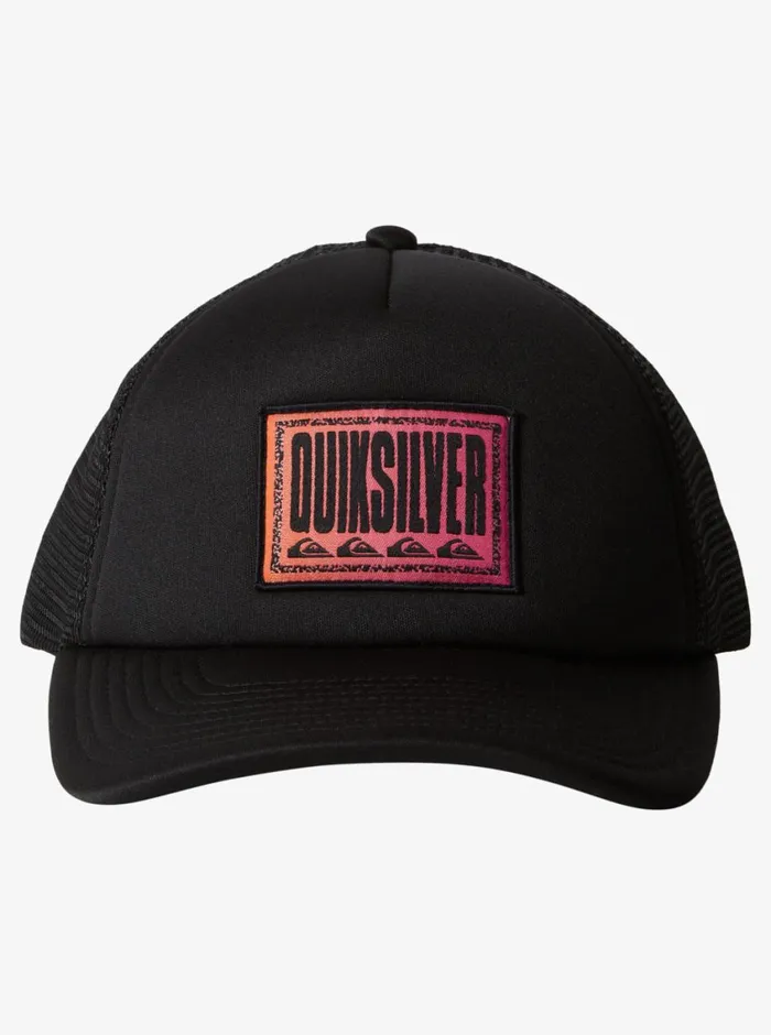 Quiksilver 816 Slab Scratch Trucker Hat Black Boys Hats