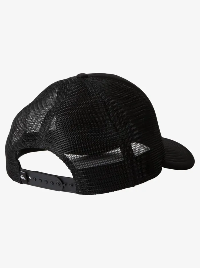 Quiksilver 816 Slab Scratch Trucker Hat Black Boys Hats