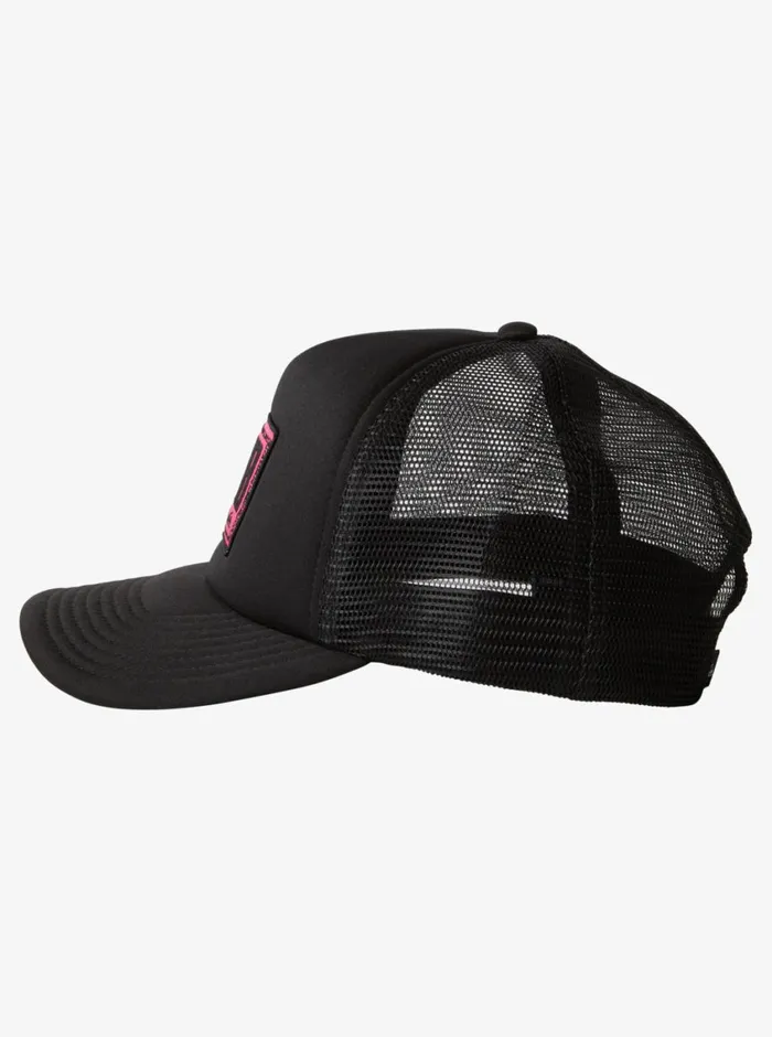 Quiksilver 816 Slab Scratch Trucker Hat Black Boys Hats
