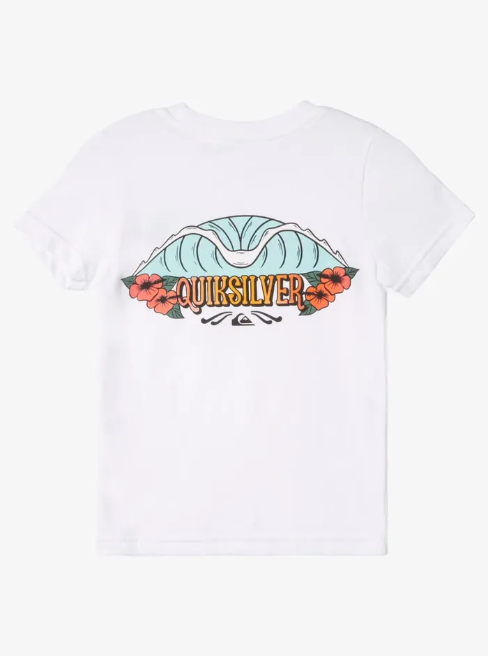 Quiksilver 816 Tropical Fade TShirt White Boys Tees Quiksilver 816 Tropical Fade TShirt White Boys Tees