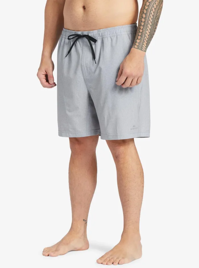 Quiksilver After Surf Stretch 20034 Amphibian Boardshorts Light Grey Heather MensWaterman Elastic Waist
