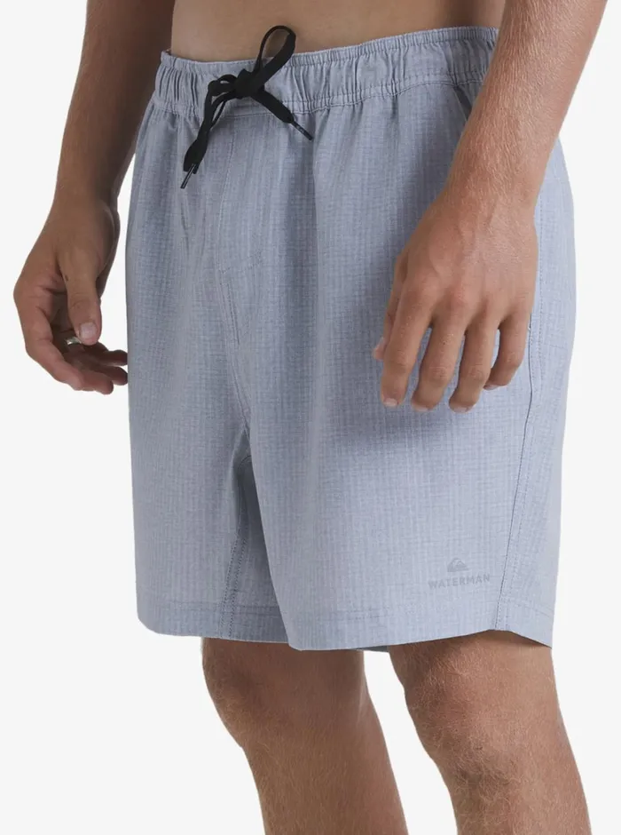 Quiksilver After Surf Stretch 20034 Amphibian Boardshorts Light Grey Heather MensWaterman Elastic Waist